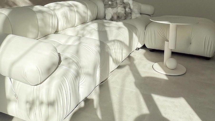 INDOORPLUS｜お客様投稿（【ソファ】クリーム色おしゃれ 選べる3素材）