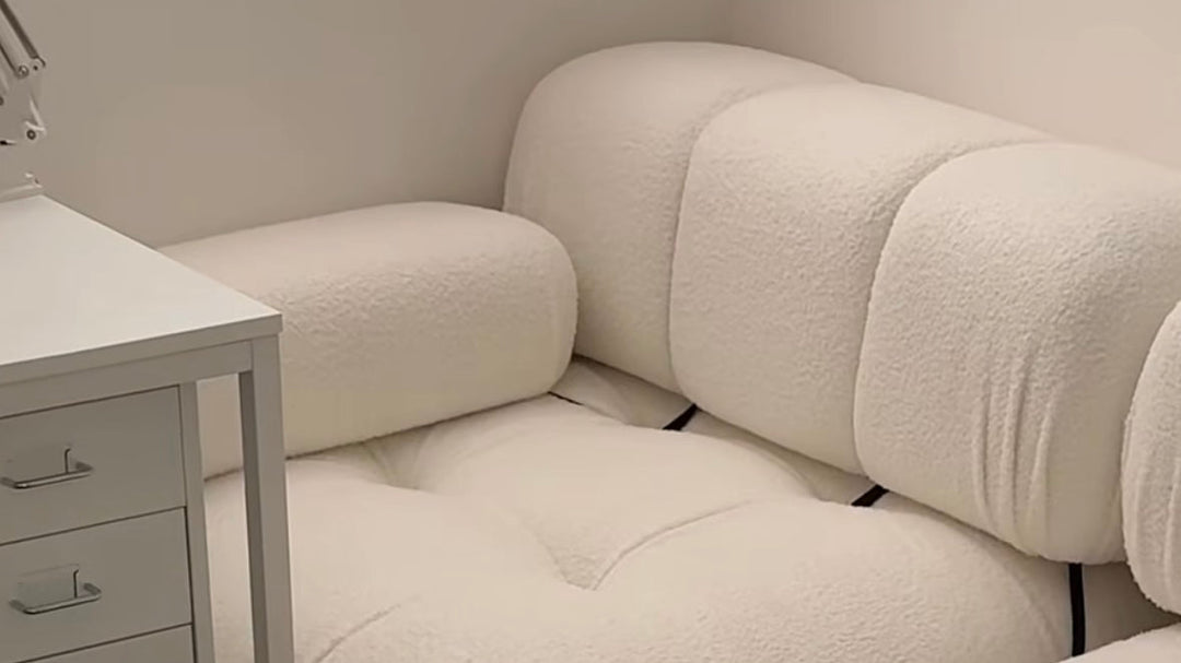 INDOORPLUS｜お客様投稿（【ソファ】クリーム色おしゃれ 選べる3素材）