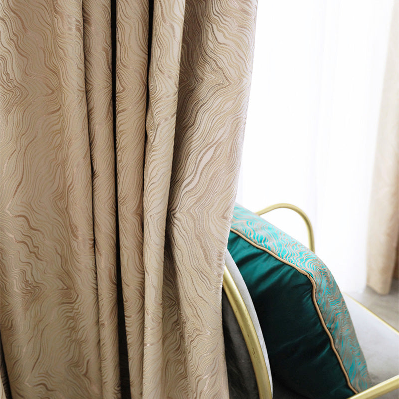 【ドレープカーテン】高級感フランス風 選べる8色 カーテンの細部画像 アイボリー（柄付け） ポリエステル100％ 遮光1級