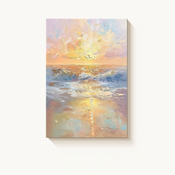 【OUTLET】【掛け絵】静かな海の夕暮れ シンプル