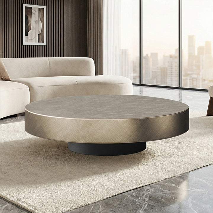 【ローテーブル】イタリア黒金風