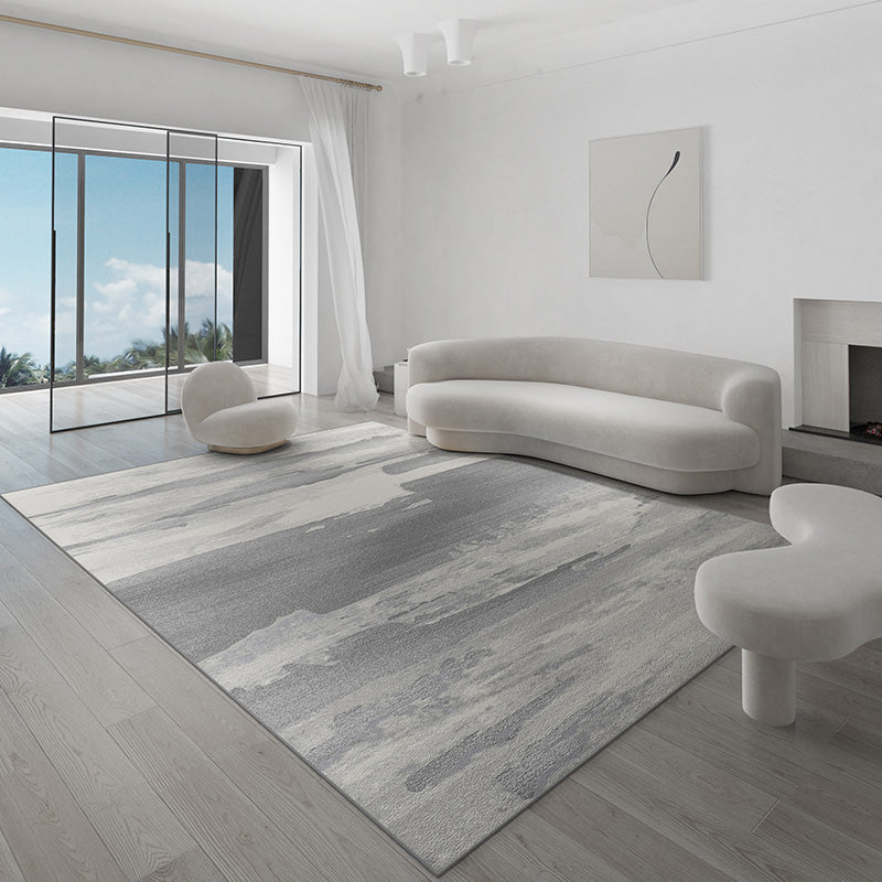 【OUTLET】【カーペット・ラグ】水彩画風 寒色