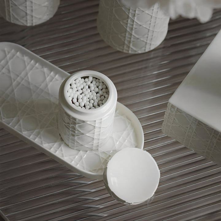 【コスメ収納 ・ メイクボックス】セラミック コンパクト 清楚