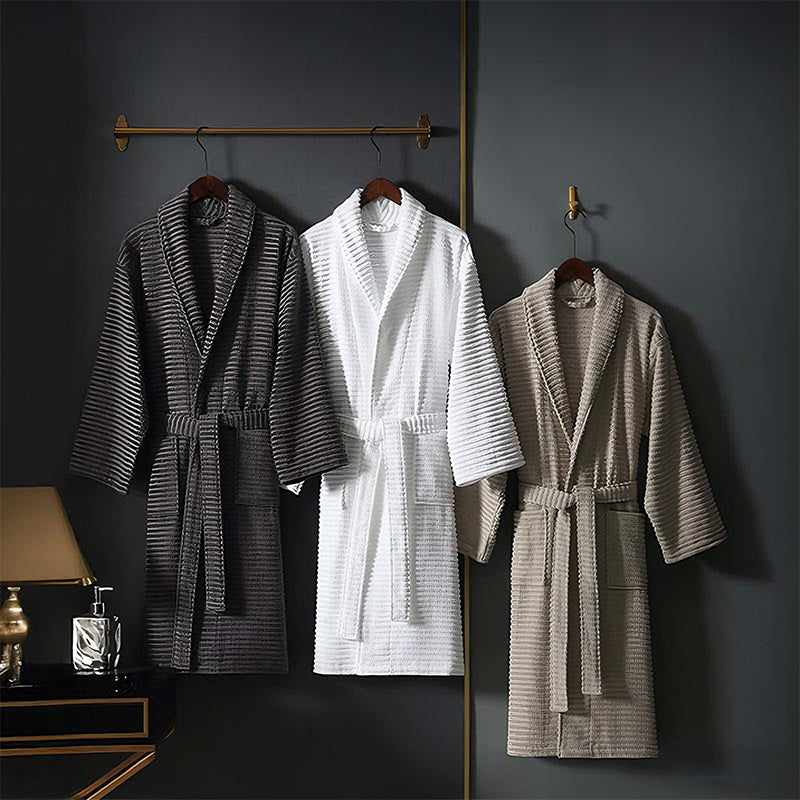 【バスローブ】高吸水性 贅沢な肌触り