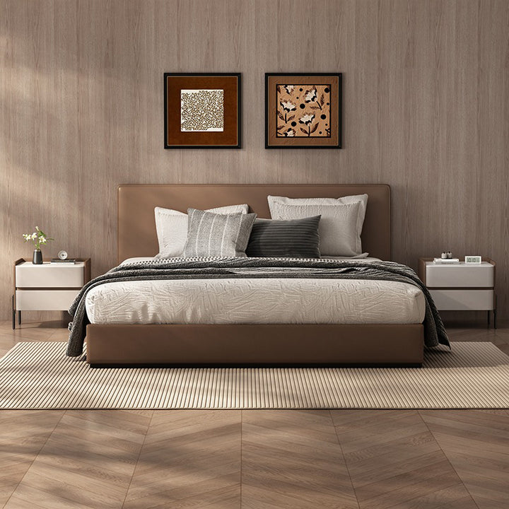 【ナイトテーブル】スリム脚部 洗練 取り出しやすい