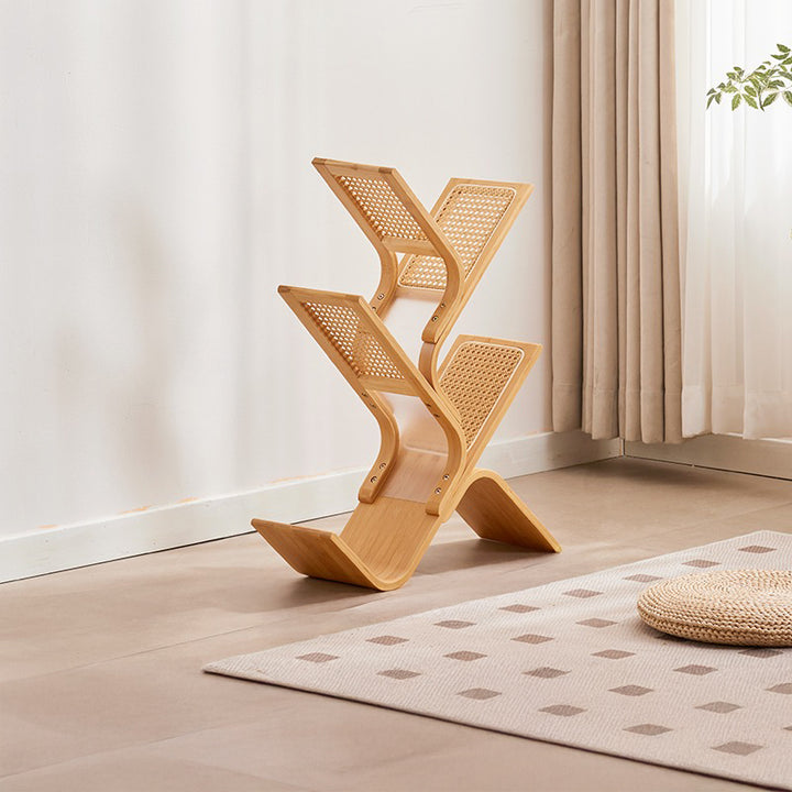 【本棚・ディスプレイラック】シンプル ツリー型　