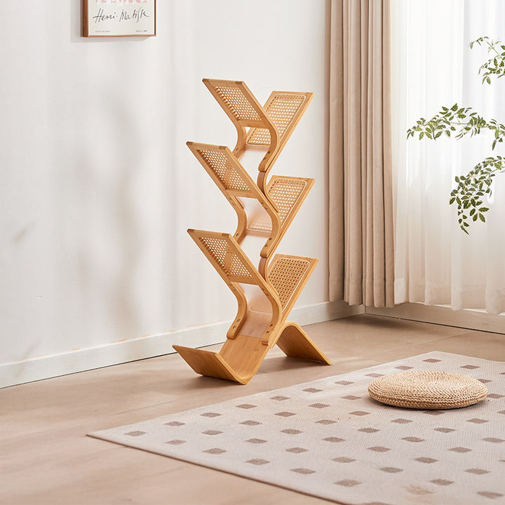 【本棚・ディスプレイラック】シンプル ツリー型　