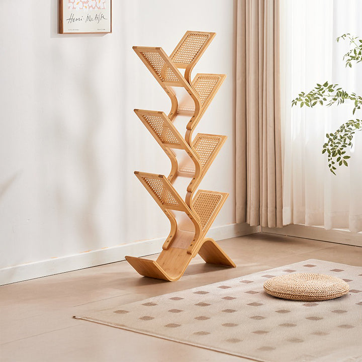 【本棚・ディスプレイラック】シンプル ツリー型　