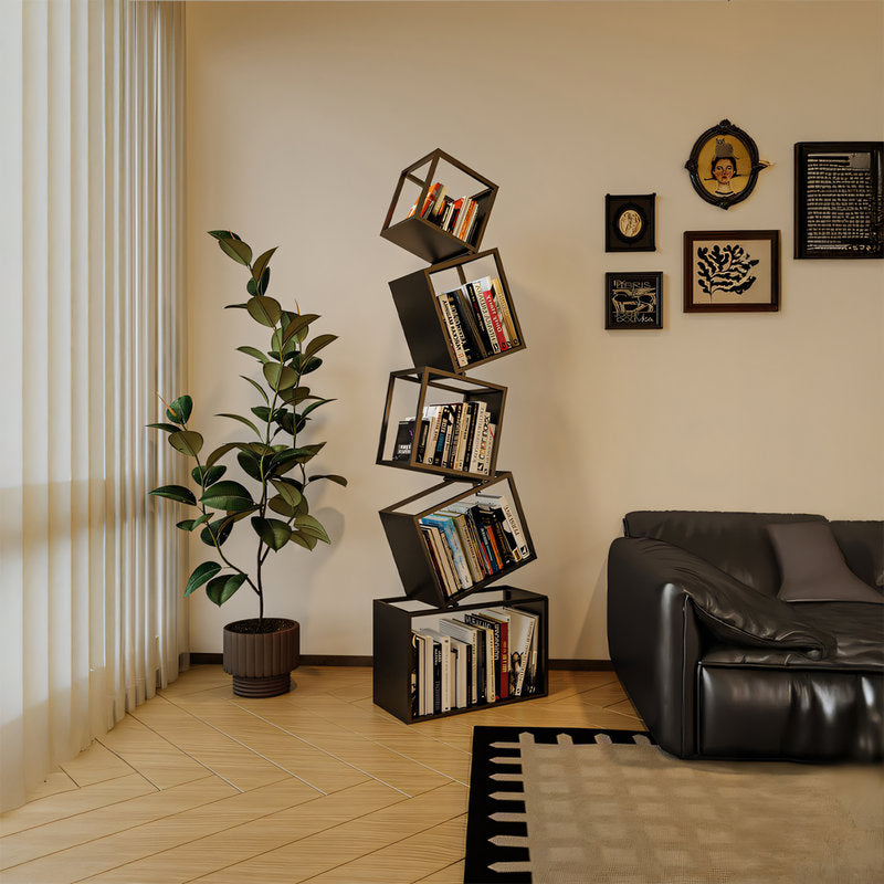 【本棚・ディスプレイラック】格子状 アイデアデザイン モダン風