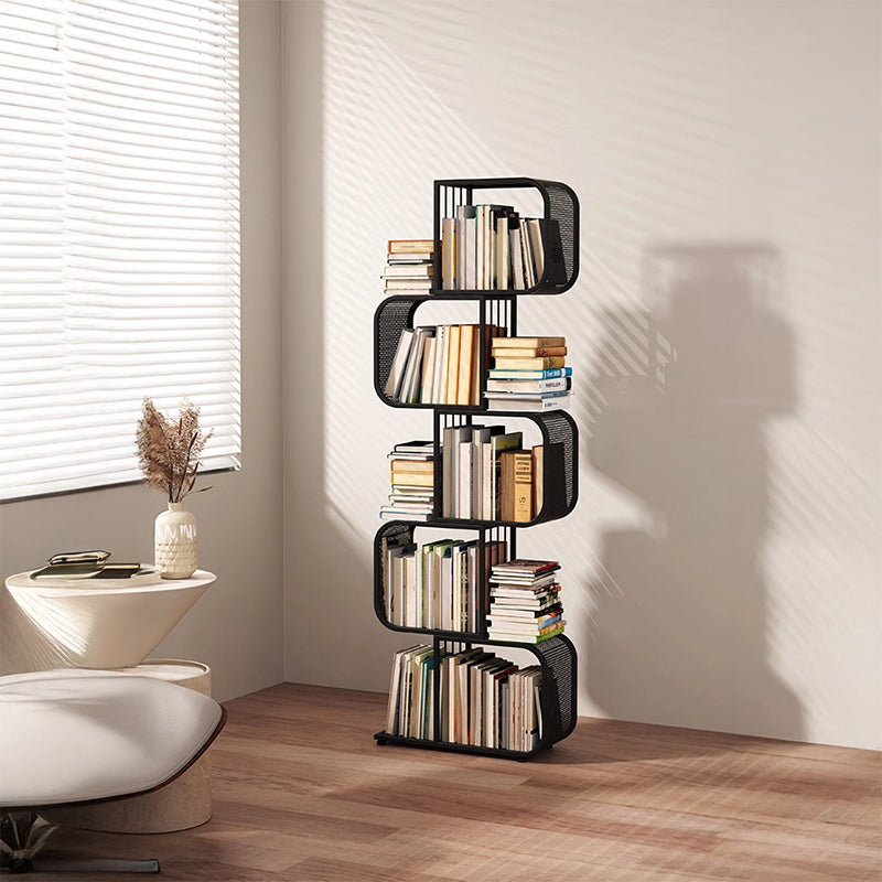 【本棚・ディスプレイラック】メタル モダン 選べる収納