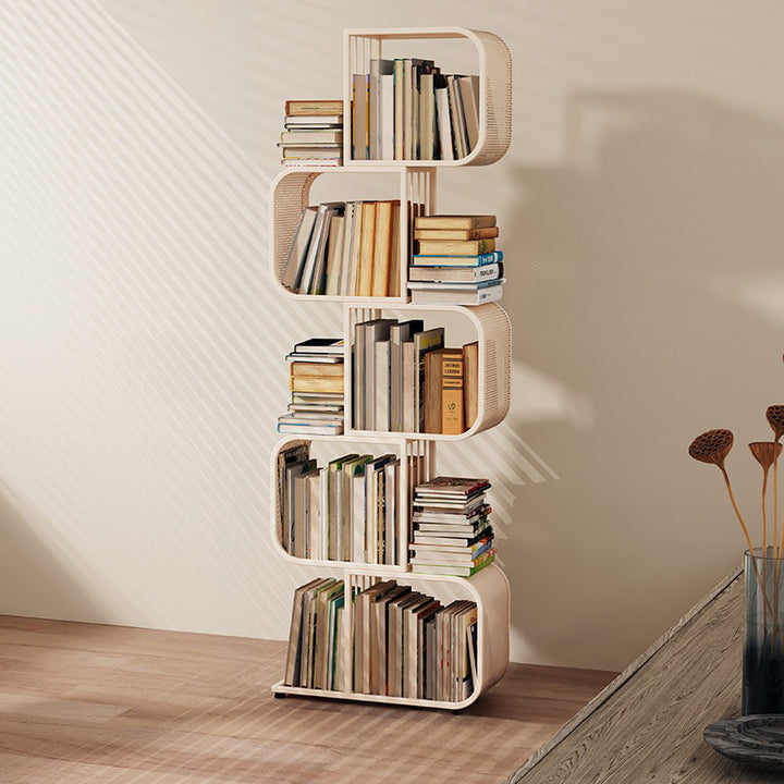 【本棚・ディスプレイラック】メタル モダン 選べる収納