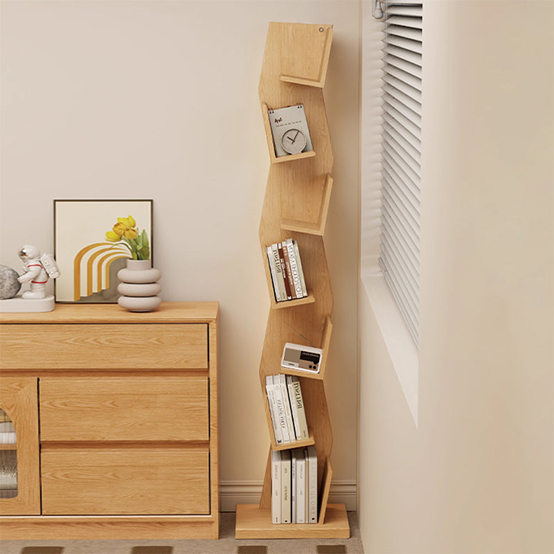 【本棚・ディスプレイラック】波形シルエット 温もり 安定感