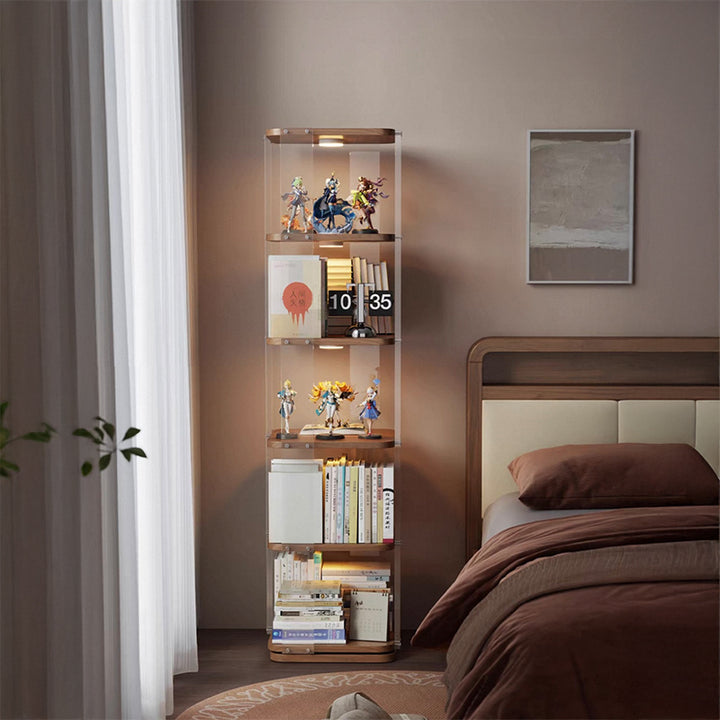 【本棚・ディスプレイラック】アクリル 透明感 収納力