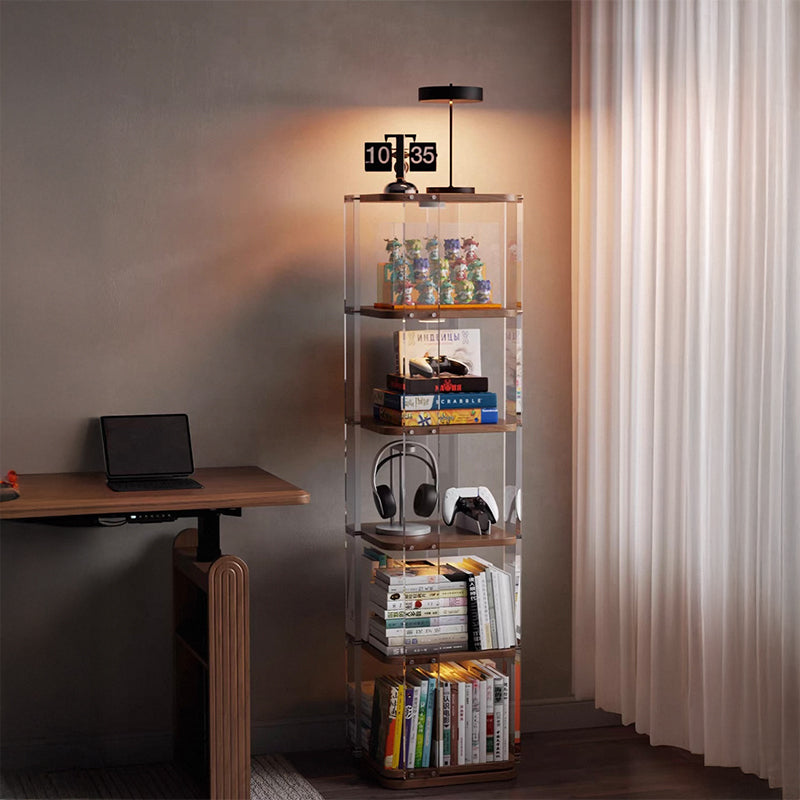 【本棚・ディスプレイラック】アクリル 透明感 収納力