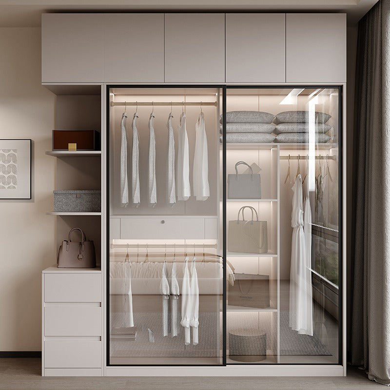【ワードローブ】スライド扉 洗練 大容量