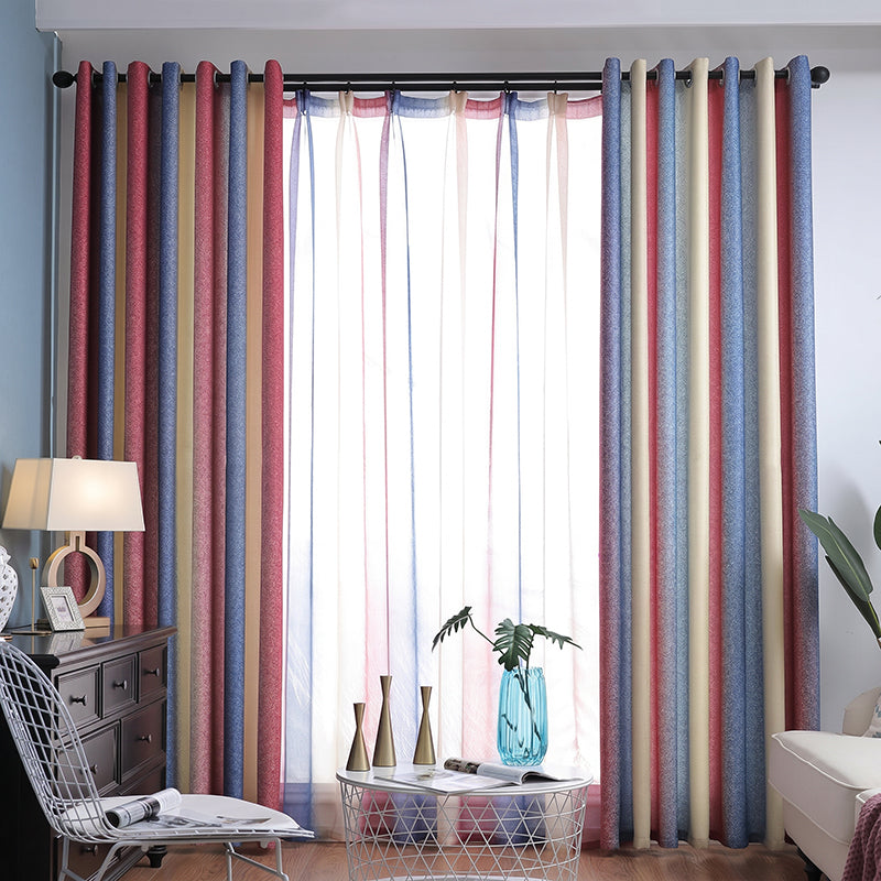 【レース＋ドレープセットカーテン】シンプルデザイン 選べる12色 おしゃれ