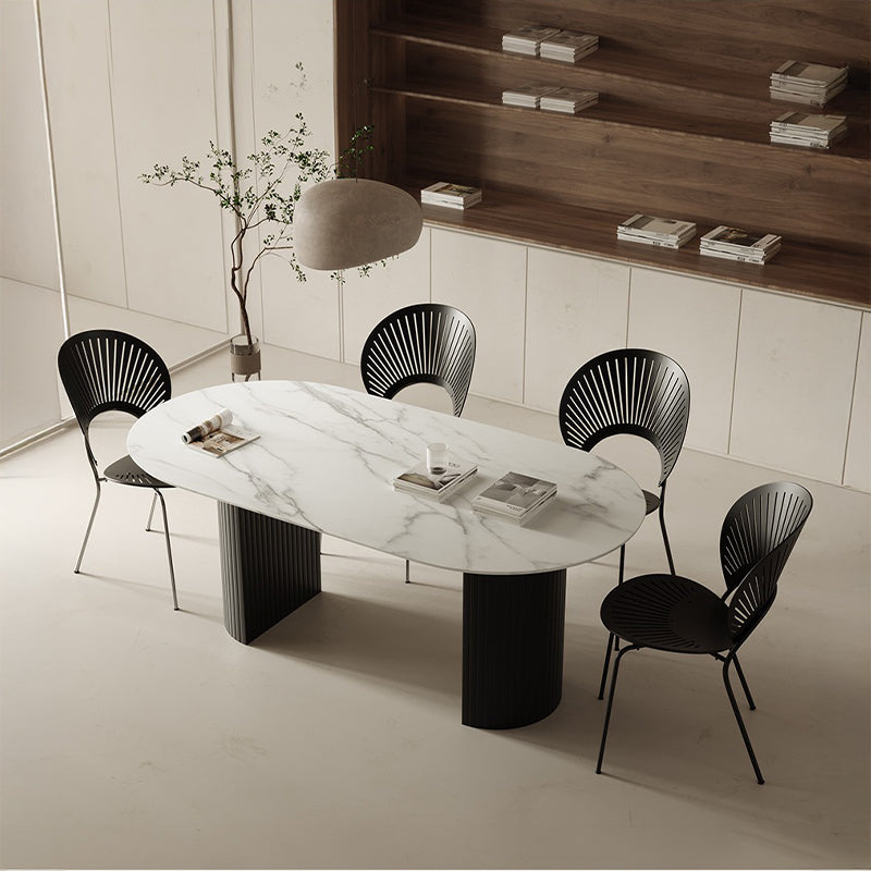 【ダイニングテーブル】曲線フォルム モードエレガント