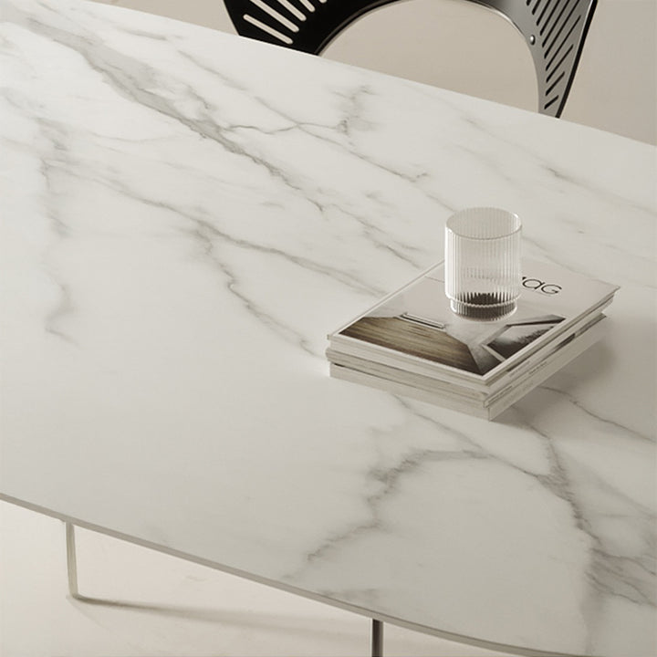 【ダイニングテーブル】曲線フォルム モードエレガント