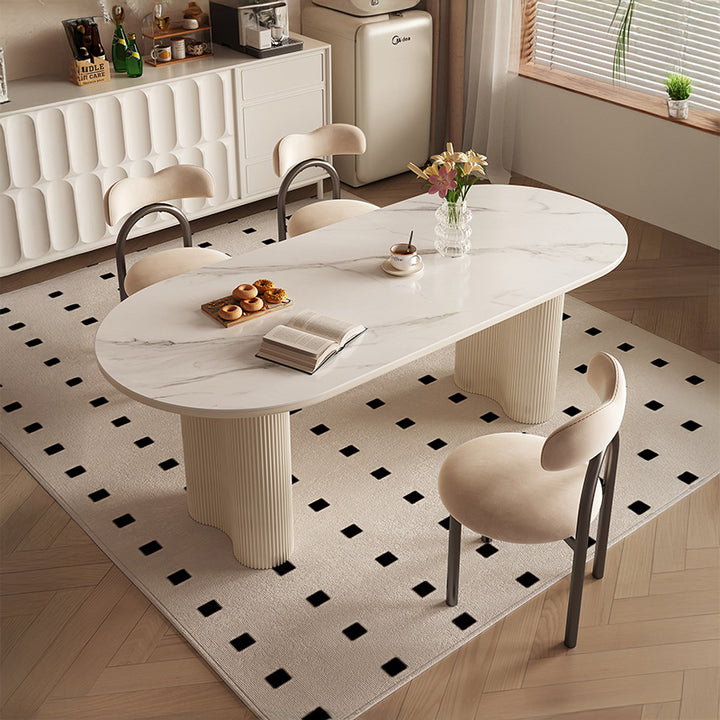 【ダイニングテーブル】楕円 エレガント わびさび