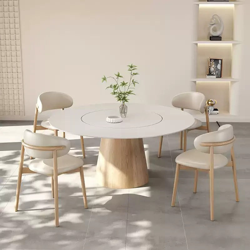 【ダイニングテーブル】エレガント 回転テーブル