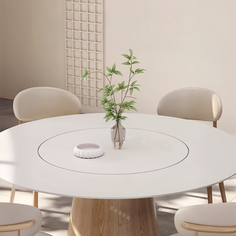 【ダイニングテーブル】エレガント 回転テーブル