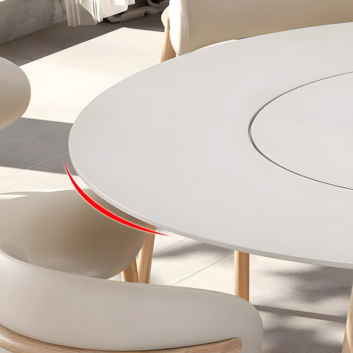 【ダイニングテーブル】エレガント 回転テーブル