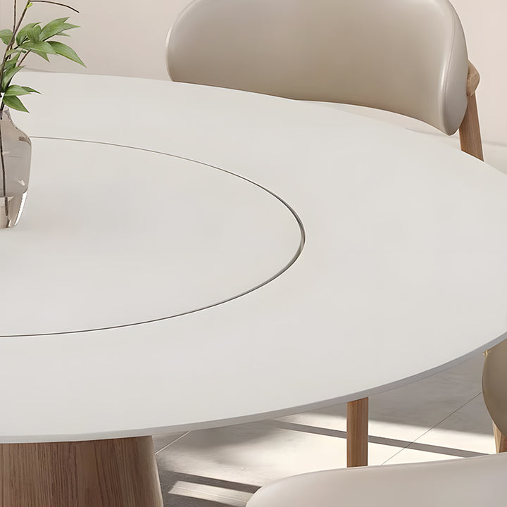 【ダイニングテーブル】エレガント 回転テーブル