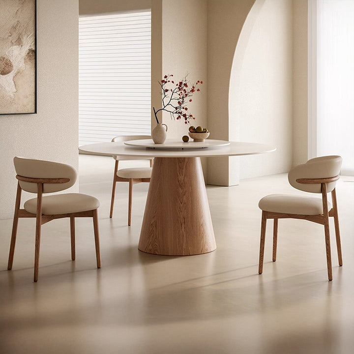 【ダイニングテーブル】多人数使用 ラウンド食卓