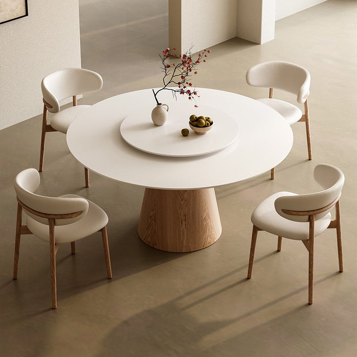 【ダイニングテーブル】多人数使用 ラウンド食卓