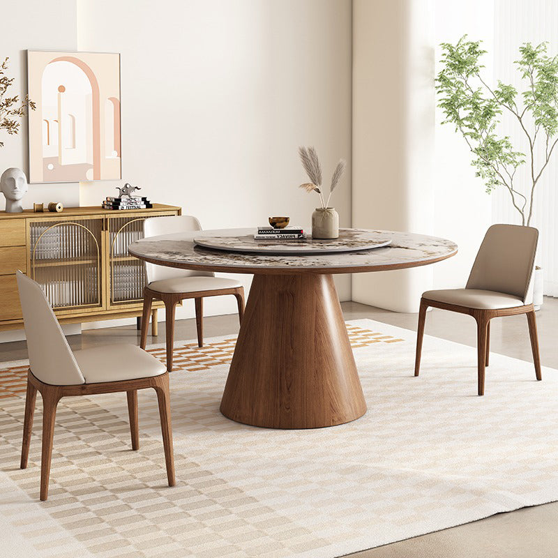 【ダイニングテーブル】モダン円型デザイン 広いスペース