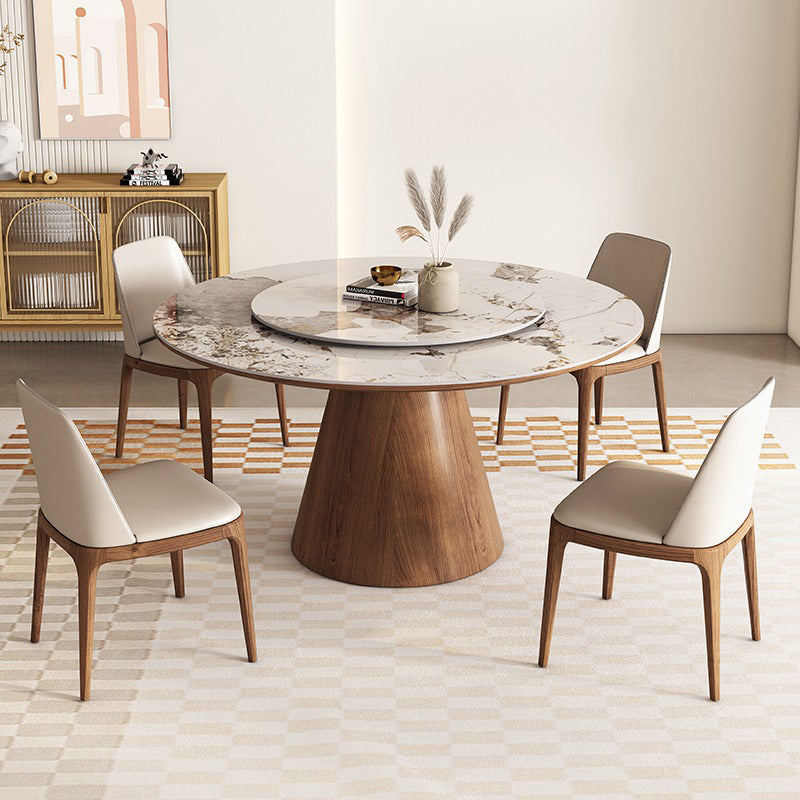 【ダイニングテーブル】モダン円型デザイン 広いスペース