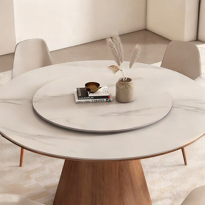 【ダイニングテーブル】モダン円型デザイン 広いスペース