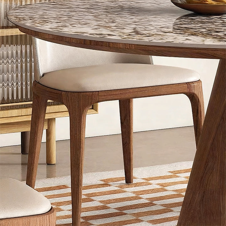 【ダイニングテーブル】モダン円型デザイン 広いスペース