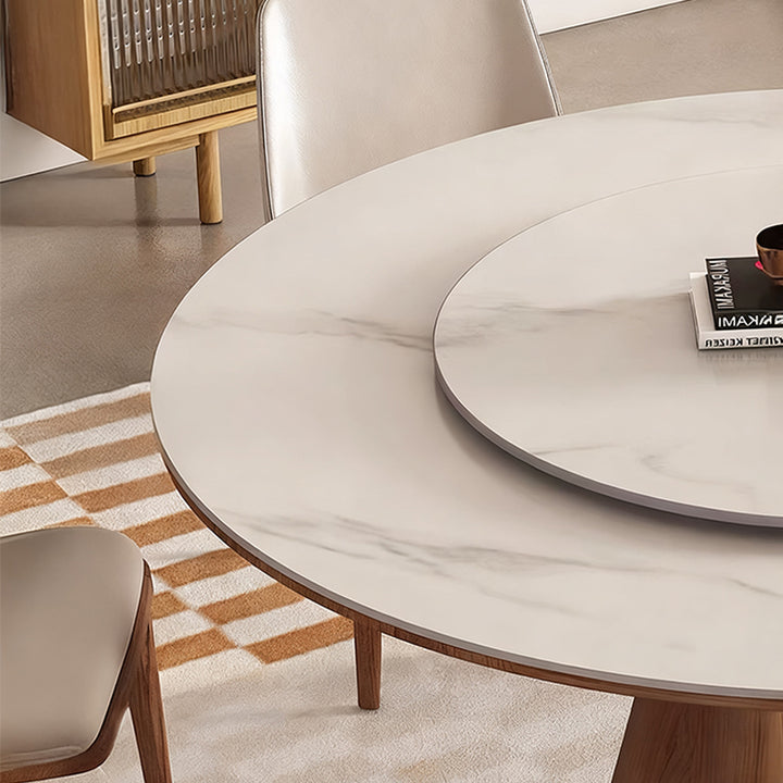 【ダイニングテーブル】モダン円型デザイン 広いスペース