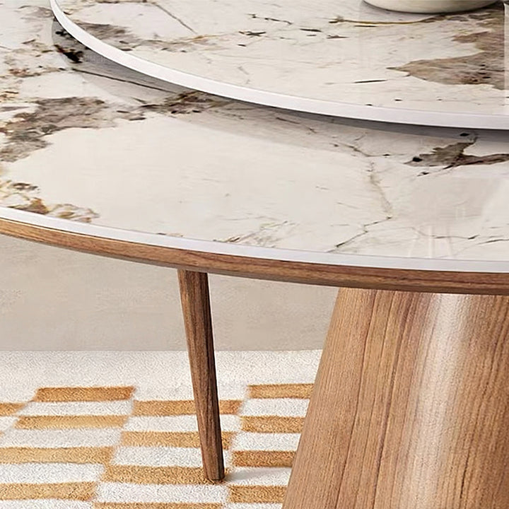 【ダイニングテーブル】モダン円型デザイン 広いスペース