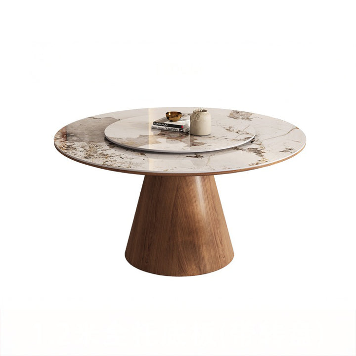 【ダイニングテーブル】モダン円型デザイン 広いスペース