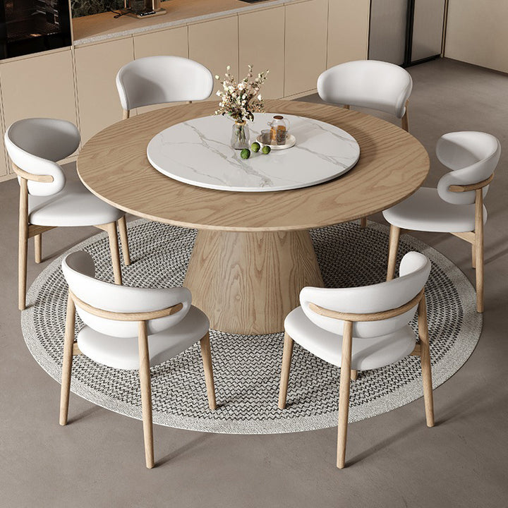 【ダイニングテーブル】シンプル 高級感 ラウンドテーブル