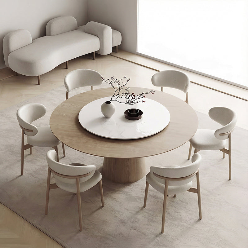 【ダイニングテーブル】シンプル 高級感 ラウンドテーブル