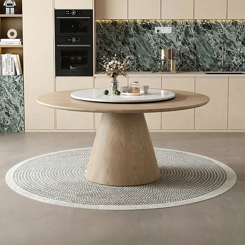 【ダイニングテーブル】シンプル 高級感 ラウンドテーブル