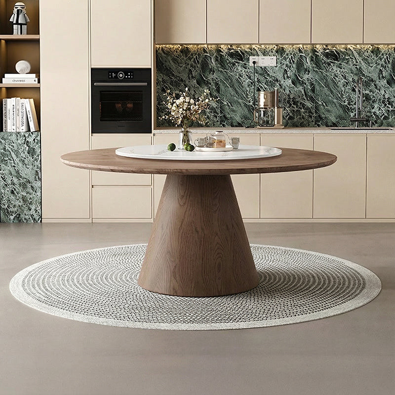 【ダイニングテーブル】シンプル 高級感 ラウンドテーブル