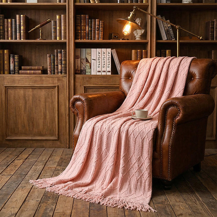 【ブランケット】 北欧風 シンプル立体模様 おしゃれ