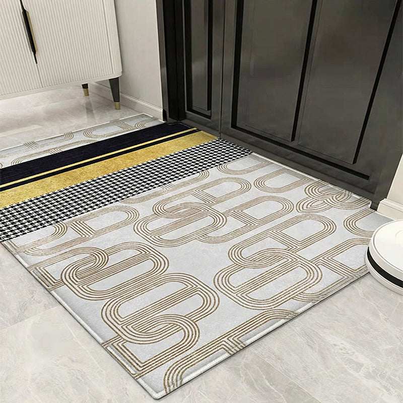 【玄関マット 】高級感モダン 縞柄 選べる4種 カーペット