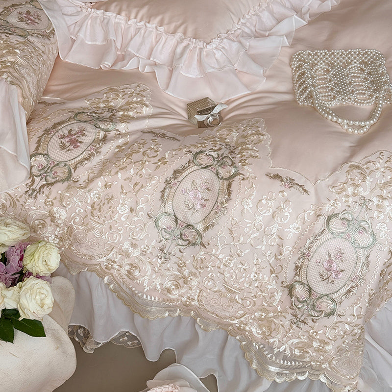 【寝具セット】ロングステープルコットン100％ ベッドリネン 高級感 肌触り ツルツル 肌 4点セット