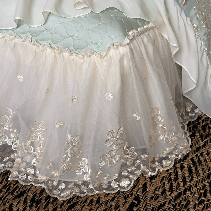 【寝具セット】ロングステープルコットン100％ ベッドリネン 高級感 肌触り ツルツル 肌 4点セット