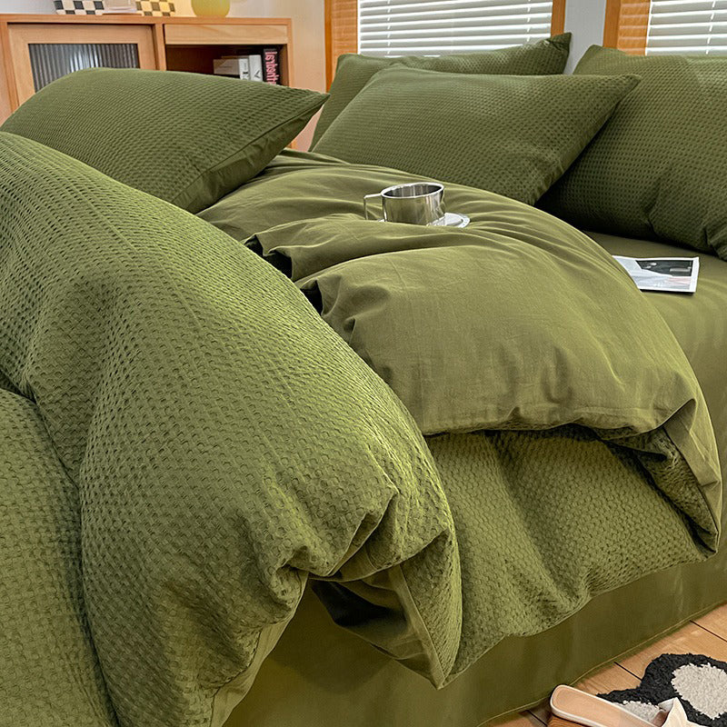 【ベッドクッション・寝具セット】型染め 穏やか 上質な肌触り