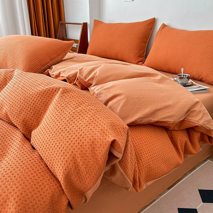 【ベッドクッション・寝具セット】型染め 穏やか 上質な肌触り