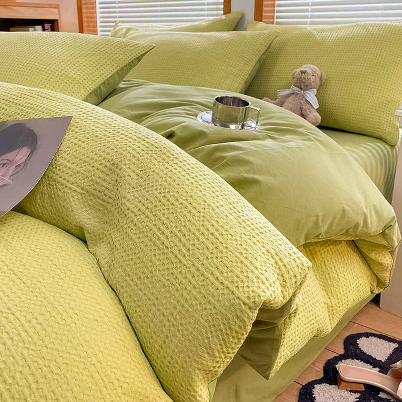 【ベッドクッション・寝具セット】型染め 穏やか 上質な肌触り