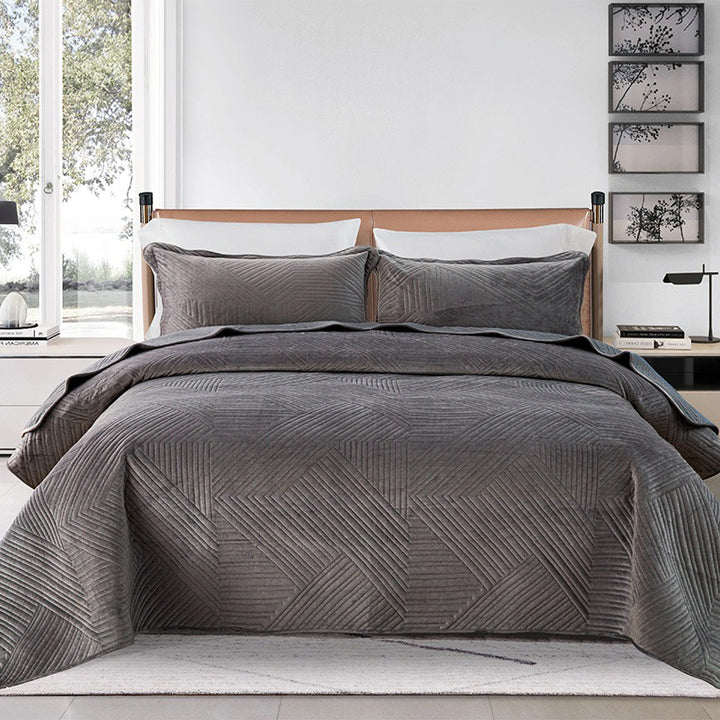 【ベッドクッション・寝具セット】ポリエステル 速乾性 シワになりにくい