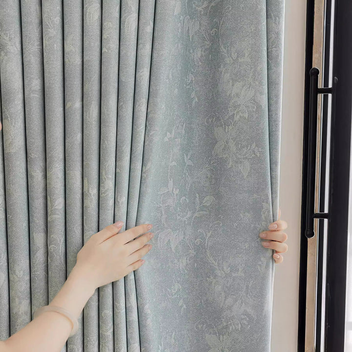 【ドレープカーテン】モダン ヨーロッパ風 厚手遮光