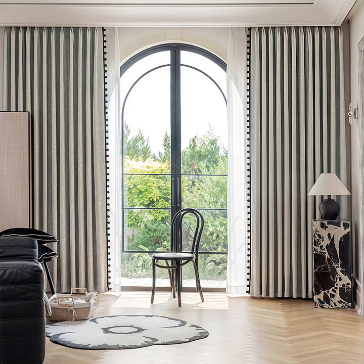 【ドレープカーテン】モダン ヨーロッパ風 厚手遮光